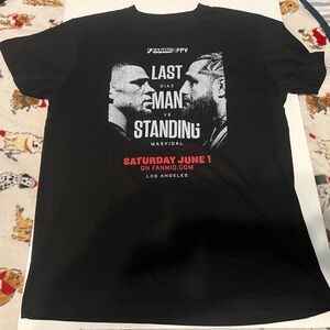 Nate Diaz VS Jorge Masvidal Last Man Standing T Shirt Sz Medium